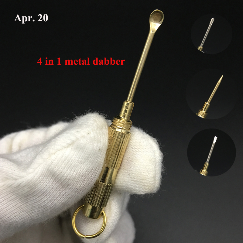 Multifunctional 4 in 1 Metal Dabber 1.4 inch Aluminium Alloy Wax Dabber Multifunction Smoking Oil Tool 003
Multifunctional 4 in 1 Metal Dabber 1.4 inch Aluminium Alloy Wax Dabber Multifunction Smoking Oil Tool 003