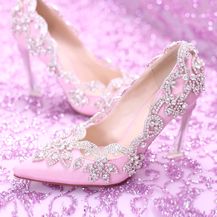 2018 New Fashion Gorgeous Pink Crystal Wedding Shoes 9CM High heel Pumps Evening Party Shoes Nigh Club Cool Shoes
2018 New Fashion Gorgeous Pink Crystal Wedding Shoes 9CM High heel Pumps Evening Party Shoes Nigh Club Cool Shoes