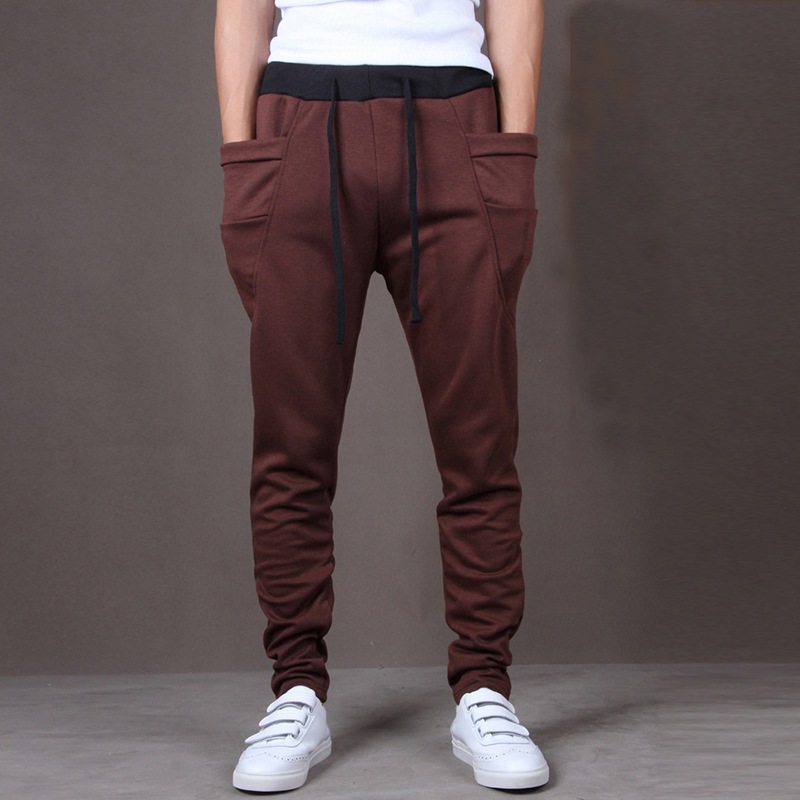 Casual Men Pants Unique Big Pocket Hip Hop Harem Pants Quality Outwear Sweatpants Casual Mens Joggers TOP HERE Men's Trousers C18111201
