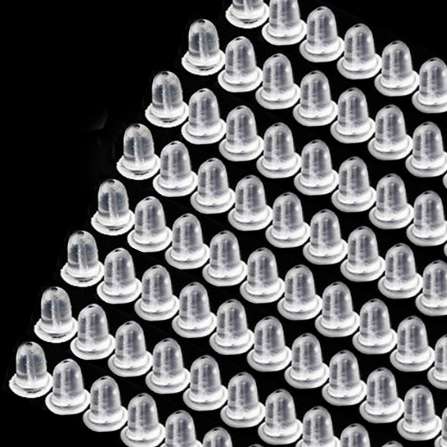 100pcs/Lot Rubber Stopper Backed Earrings Jewelry DIY Bullet Plastic Ear Plug Plugging Blocked Earring Back For Stud Earring
100pcs/Lot Rubber Stopper Backed Earrings Jewelry DIY Bullet Plastic Ear Plug Plugging Blocked Earring Back For Stud Earring