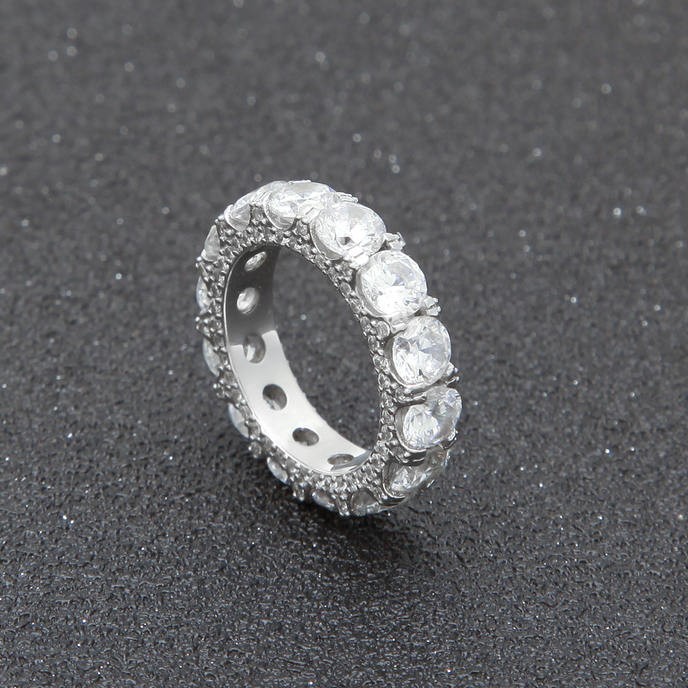 NEW Zirconia Cuban 1Row Circle Ring Micro Pave CZ Copper Jewelry Gold And Silver Tennis Rings
NEW Zirconia Cuban 1Row Circle Ring Micro Pave CZ Copper Jewelry Gold And Silver Tennis Rings