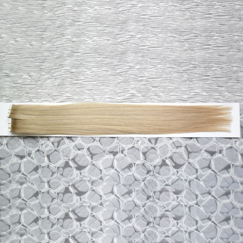 100g Remy Tape Hair Extensions 40pcs/lot 10-26inch Tape Human Hair Extension Straight Brazilian PU Skin Weft Hair