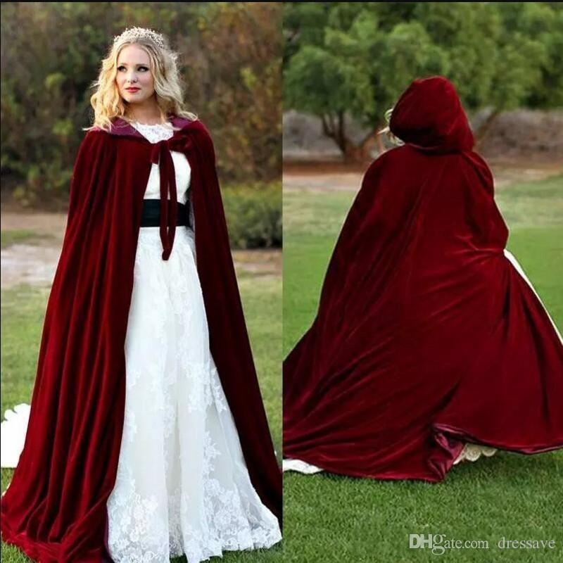 2018 Winter Chrismas Burgundy Velvet Hooded Cloak Bridal Cloaks Capes Halloween Jacket Wedding Bridesmaid Wraps Hot Selling, Champagne
2018 Winter Chrismas Burgundy Velvet Hooded Cloak Bridal Cloaks Capes Halloween Jacket Wedding Bridesmaid Wraps Hot Selling, Champagne