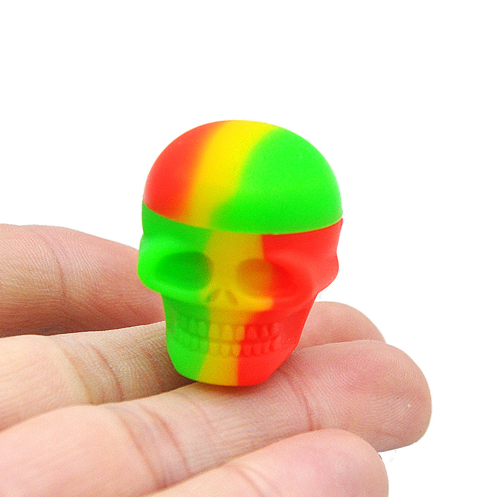 Silicone Container 3/15ml Length 30MM Multi Colors Portable Skull Shape Silicon Jars for Wax Oil Vaporizer
Silicone Container 3/15ml Length 30MM Multi Colors Portable Skull Shape Silicon Jars for Wax Oil Vaporizer