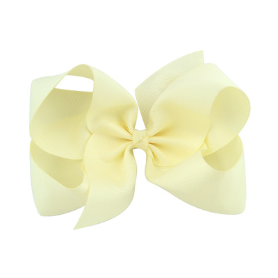 Hair Bows Solid Hairpins With Clip Hair Accessories Hairclips For Kids Girl 6 Inch Colorful Big Bowknot HD588