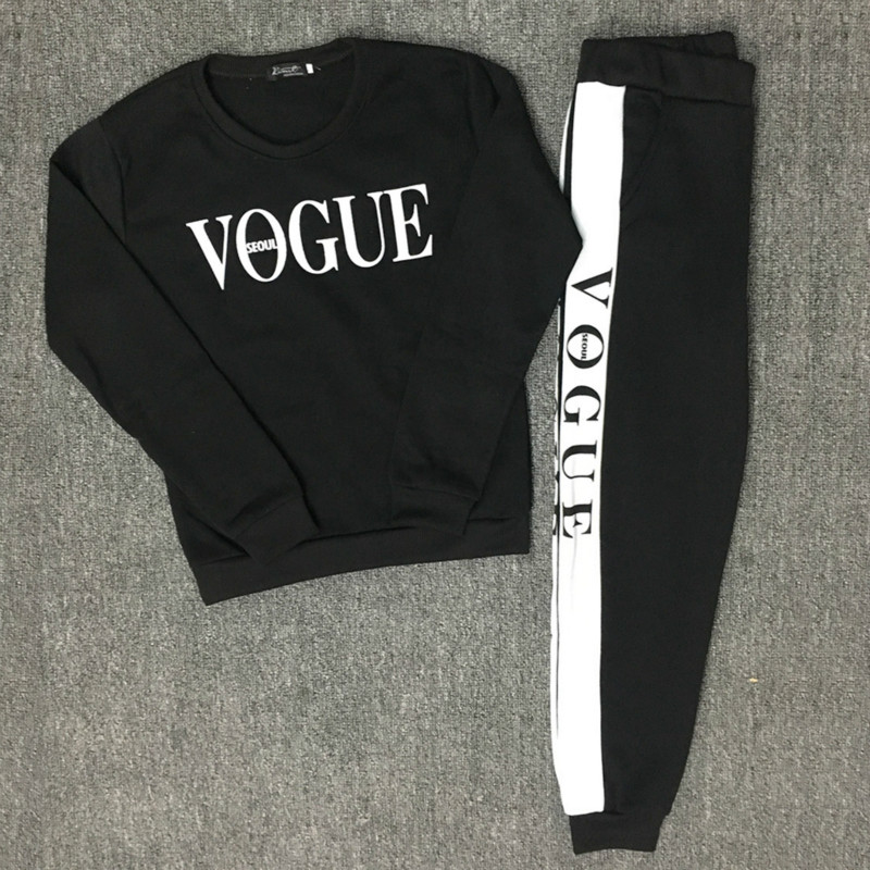 New Autumn Winter 2017 Women 2 Piece Clothing Set Casual Fashion Vogue Sweatshirt+ Long Pants Tracksuit for Women Hoodie Suits, Black
New Autumn Winter 2017 Women 2 Piece Clothing Set Casual Fashion Vogue Sweatshirt+ Long Pants Tracksuit for Women Hoodie Suits, Black