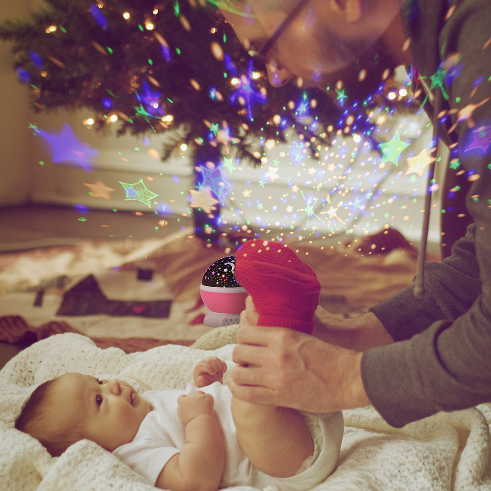 Child projector music Night Light Projector Spin Starry Star Master Kids Baby Sleep Romantic Led USB Projection Lamp