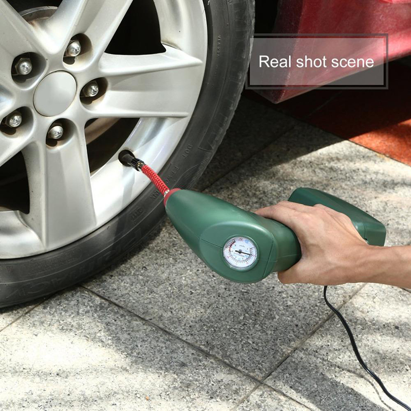 Universal Portable Handheld Electric Auto Car Tire Inflator Pump Air Compressor Tire Inflator Tool for Outdoor Sport Ball Toys
