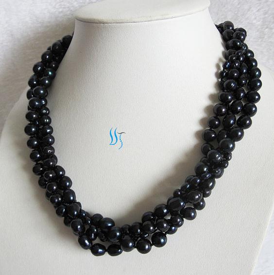 Perfect Natural Pearl Necklace,18inches 4rows 4-10mm Black Freshwater Pearl Necklace,Magnet Clasp,New Free Shipping
Perfect Natural Pearl Necklace,18inches 4rows 4-10mm Black Freshwater Pearl Necklace,Magnet Clasp,New Free Shipping