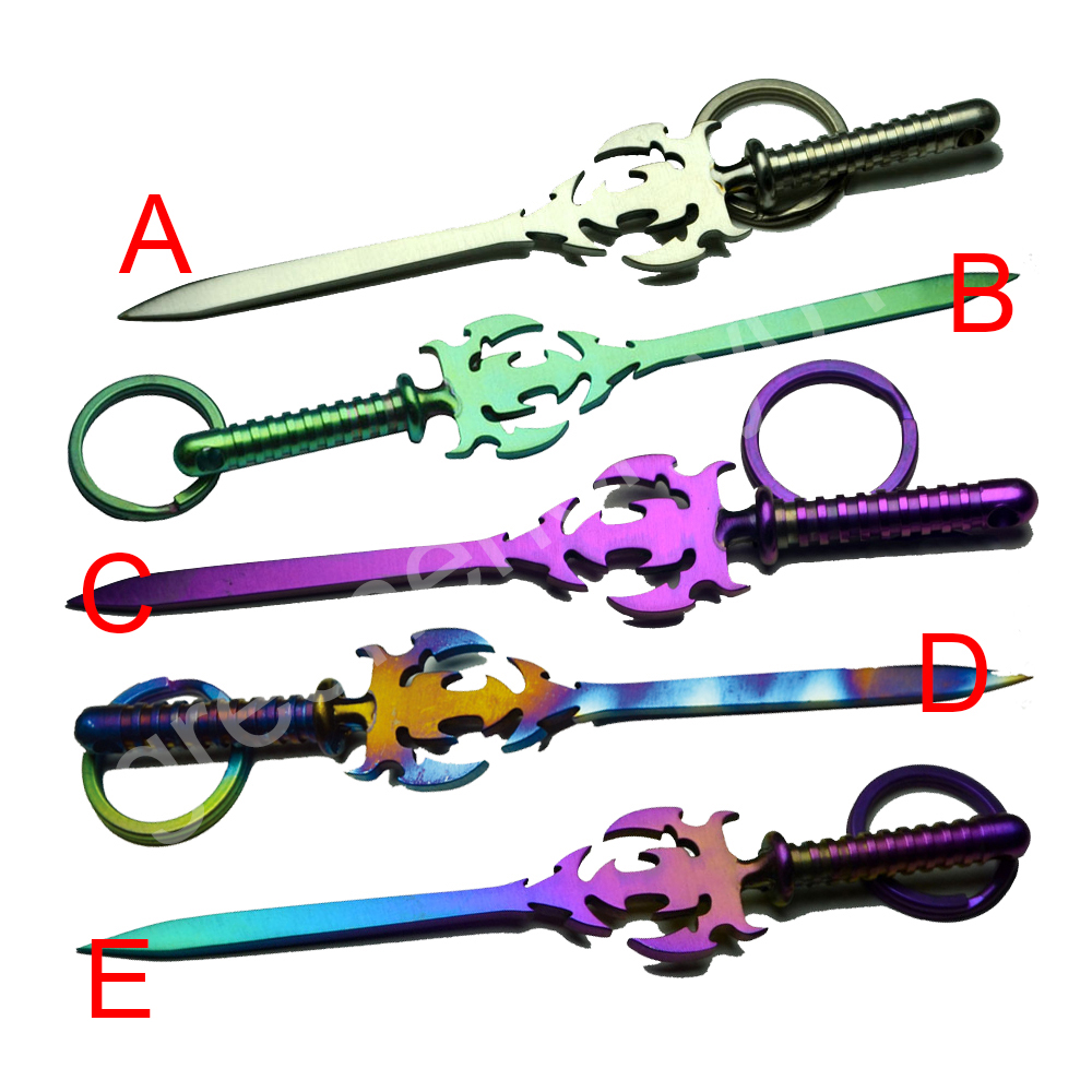 GR2 Titanium Colorful Sword Shape Titanium Nail Titanium Dabber Wax Carving Tool Pendant DIY
GR2 Titanium Colorful Sword Shape Titanium Nail Titanium Dabber Wax Carving Tool Pendant DIY