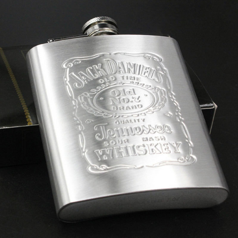 High Quality 7oz Stainless Wine Whisky Steel Hip Flask For Travel Portable Pocket Alcohol Bottles Beer Gift Rum