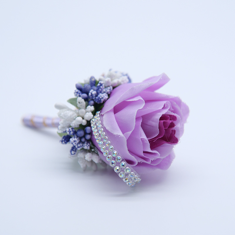 Artificia Corsages for the Groom Groomsmen Party Prom Vests Suit wedding suits for men wedding suit groomsmen Silk Rose Flowers