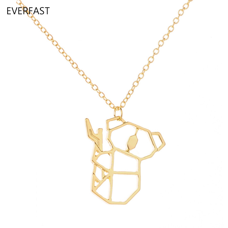 Everfast New Fashion Cute Origami Koala Bear Animal Accessories Pendant Necklace Hollow Animal Necklaces Women Charm Ornaments EFN020-A
Everfast New Fashion Cute Origami Koala Bear Animal Accessories Pendant Necklace Hollow Animal Necklaces Women Charm Ornaments EFN020-A