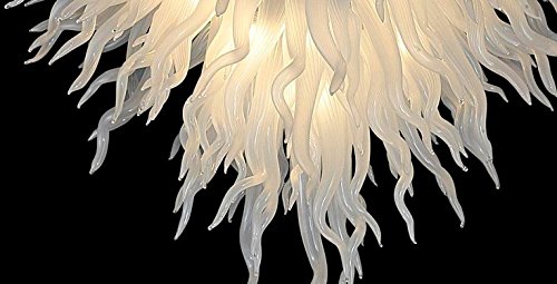 US Style Chandeliers Lamp Superior Quality White Hotel Lobby Hand Blown Glass Chandelier Decoration Art Lighting