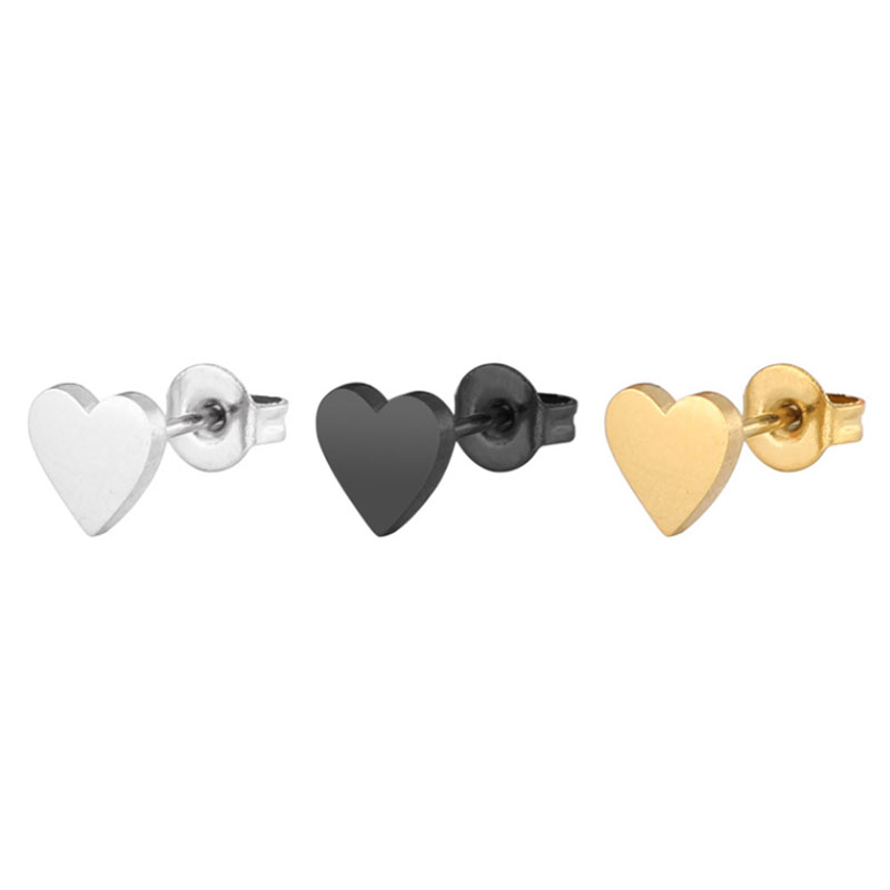 10pc/lot Black Gold Solid Heart Earrings Stainless Steel Earring Hiphop Love Ear Studs Jewelry Hiphop Women Men Earring Jewelry
10pc/lot Black Gold Solid Heart Earrings Stainless Steel Earring Hiphop Love Ear Studs Jewelry Hiphop Women Men Earring Jewelry