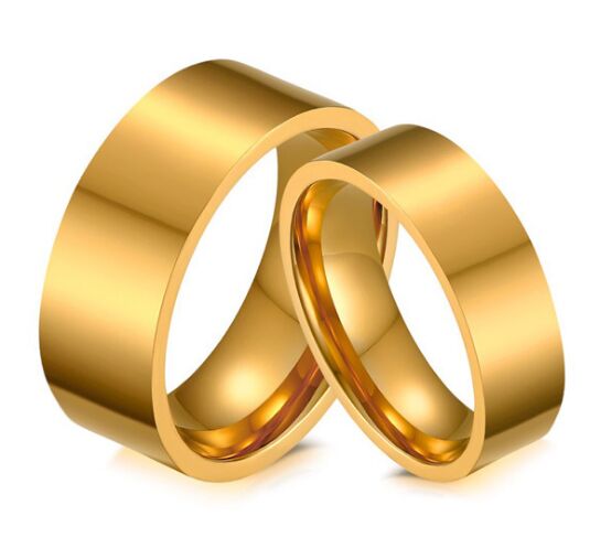 Wedding Ring 8mm/6mm plain gold color 316L stainless steel Wedding Ring for Women/Men comfort fit couple ring hot sale in USA and Europe
Wedding Ring 8mm/6mm plain gold color 316L stainless steel Wedding Ring for Women/Men comfort fit couple ring hot sale in USA and Europe