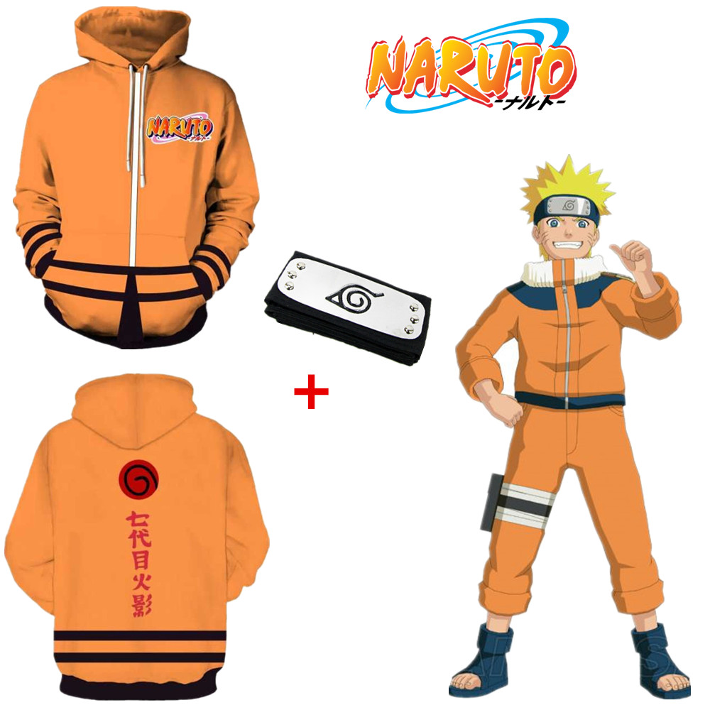 Asian Size Japan Anime Uzumaki Naruto 7th Halloween 3D Cosplay Costume Long Sleeve Unisex Sports Coat Jacket Hoodie Headband, Black
Asian Size Japan Anime Uzumaki Naruto 7th Halloween 3D Cosplay Costume Long Sleeve Unisex Sports Coat Jacket Hoodie Headband, Black