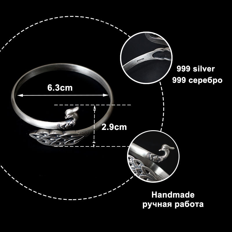 LARGERLOF 999 sterling silver bracelet Ladies bracelet Fashion bracelets For Women SZ15028