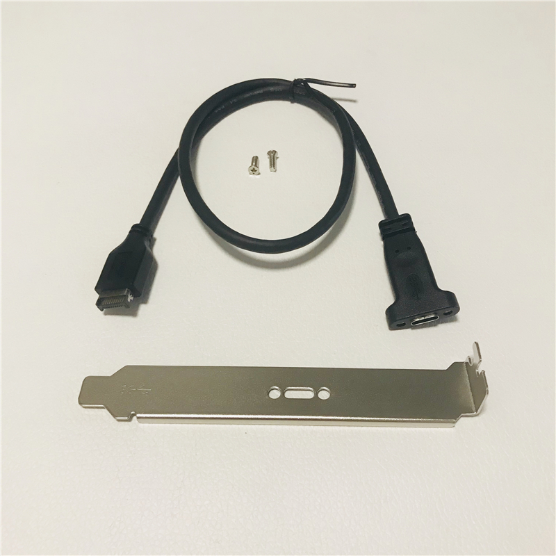 USB 3.1 Type C to Type E Adapter Connector Data Extension Cable with Bracket for Front Panel Motherboard 50cm
USB 3.1 Type C to Type E Adapter Connector Data Extension Cable with Bracket for Front Panel Motherboard 50cm