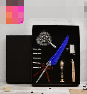 European Style Vintage Feather Quill Dip Pen Sealing Wax Set English Calligraphy Fountain Pen Seal G Birthday Party Gift Box, As pic
European Style Vintage Feather Quill Dip Pen Sealing Wax Set English Calligraphy Fountain Pen Seal G Birthday Party Gift Box, As pic