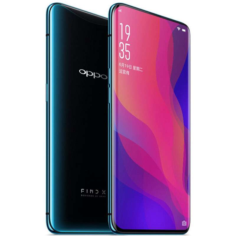 Original OPPO Find X 4G LTE Cell Phone 8GB RAM 128GB 256GB ROM Snapdragon 845 Octa Core Android 6.42" Curved Full Screen 25MP OTG 3D Face ID Smar