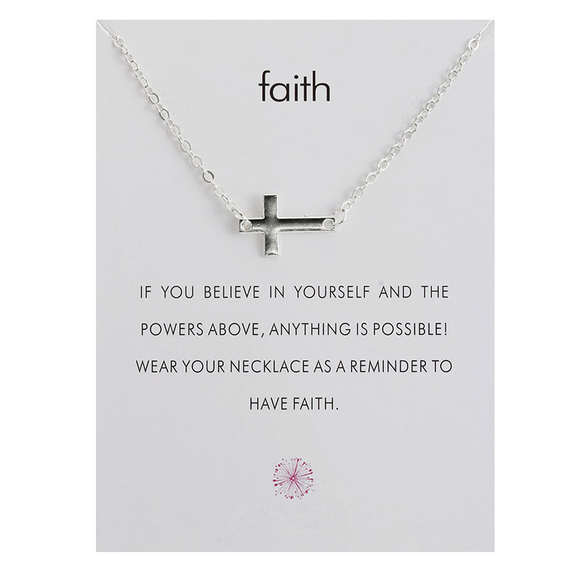 Sideways Cross Necklace Simple Cross Pendant Silver or Gold Color 18 Inches for Women Girls with Message Card
Sideways Cross Necklace Simple Cross Pendant Silver or Gold Color 18 Inches for Women Girls with Message Card