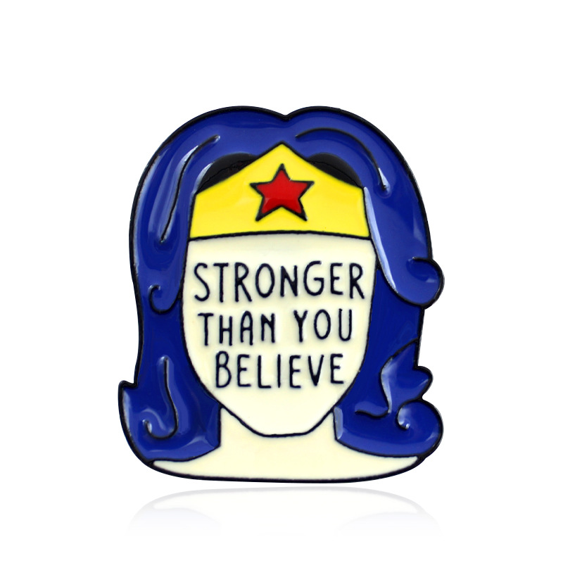 STRONGER THAN YOU BELIEVE Enamel Brooches Pins For Women Mens Shirt Clothes Backpack Hat Badge Lapel Pin Wholesale Fashion Jewelry Broches
STRONGER THAN YOU BELIEVE Enamel Brooches Pins For Women Mens Shirt Clothes Backpack Hat Badge Lapel Pin Wholesale Fashion Jewelry Broches