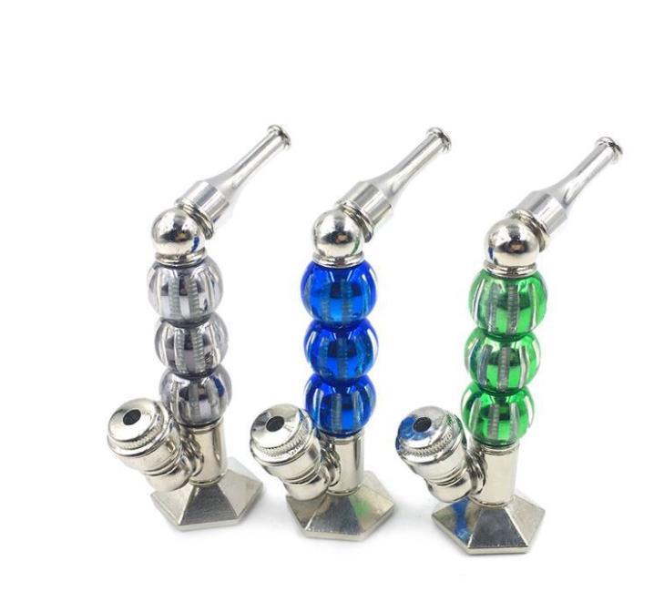 Standing color three bead pipe, five angle base, vertical three color ball, small pipe, metal smoking accessories.
Standing color three bead pipe, five angle base, vertical three color ball, small pipe, metal smoking accessories.