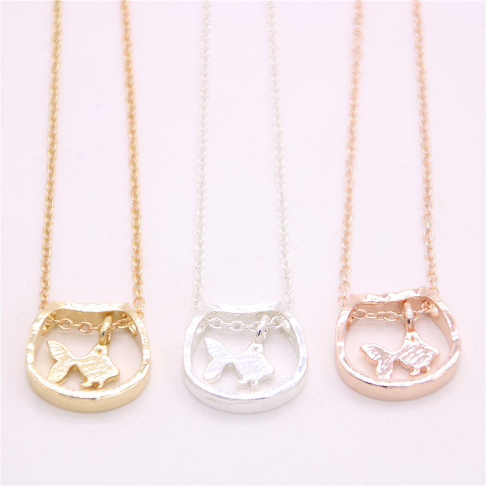 Fish and fish tank pendant necklace Child interest fish tank pendant necklace designed for women Retail and wholesale mix, Silver
Fish and fish tank pendant necklace Child interest fish tank pendant necklace designed for women Retail and wholesale mix, Silver