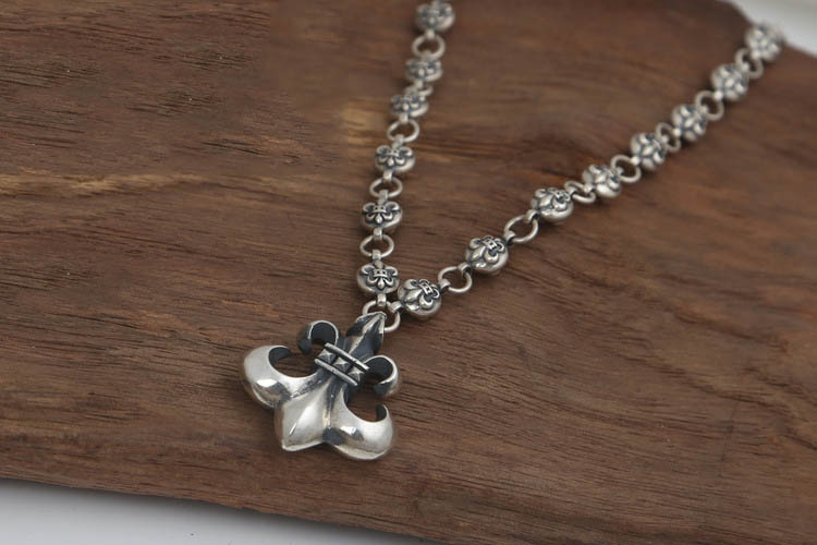 Brand new 925 Thai sterling silver jewelry vintage style antique silver hand-made designer a beautiful Anchor pendant necklace