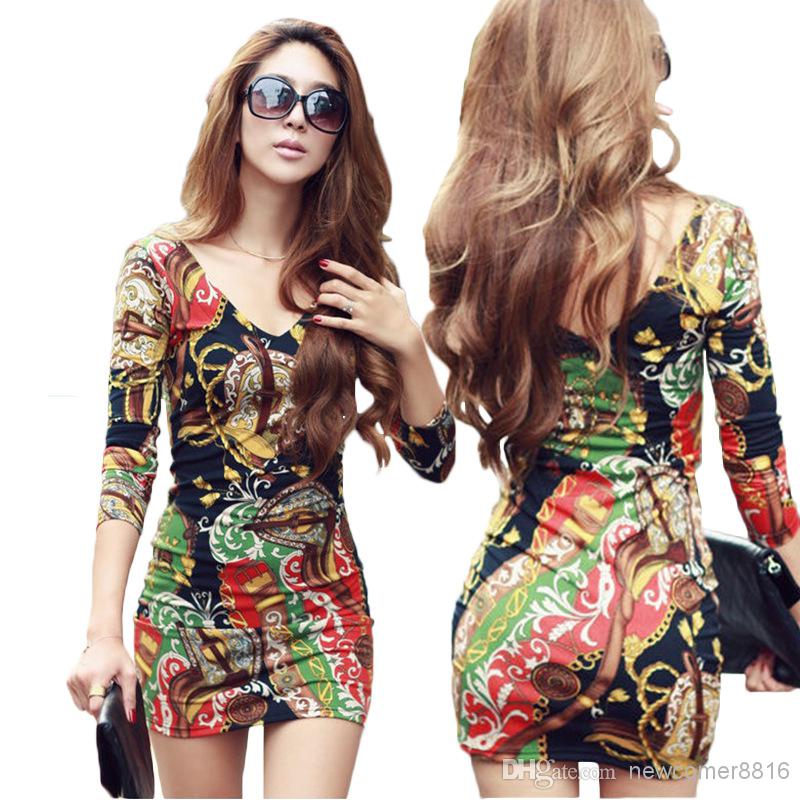 New fashion Sexy Plus Size Dress Print Floral mini bodycon long sleeve women party evening casual clothing new fashion club winter, Multi-color
New fashion Sexy Plus Size Dress Print Floral mini bodycon long sleeve women party evening casual clothing new fashion club winter, Multi-color