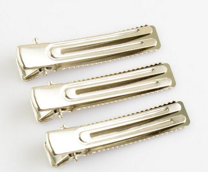 20Pcs Metal Double Prong Alligator hair clip accessories with Teeth Hairclips Hair Pin Girls Hair bow flower Dress Accessory FJ3217