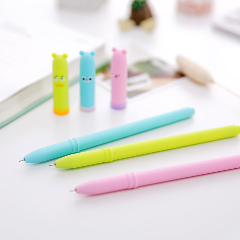 4 Pcs/lot Gel pen Neutral pen Cute Bear Black lnk pens Writting School Office stationery Lovely Students supplies Kawaii Gifts