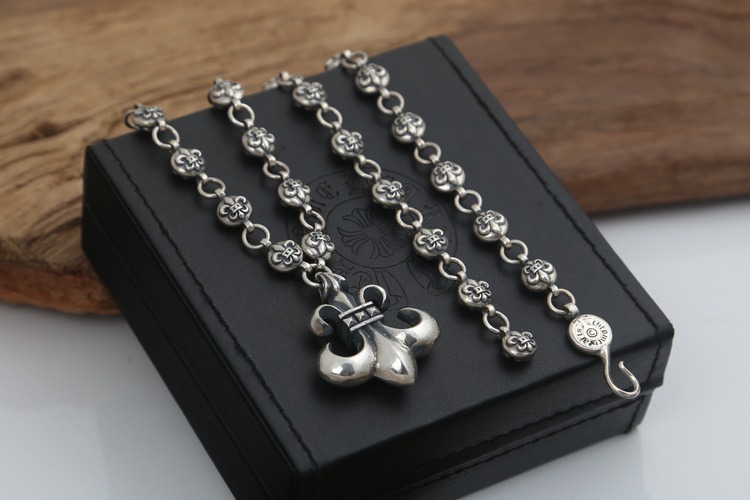 Brand new 925 Thai sterling silver jewelry vintage style antique silver hand-made designer a beautiful Anchor pendant necklace