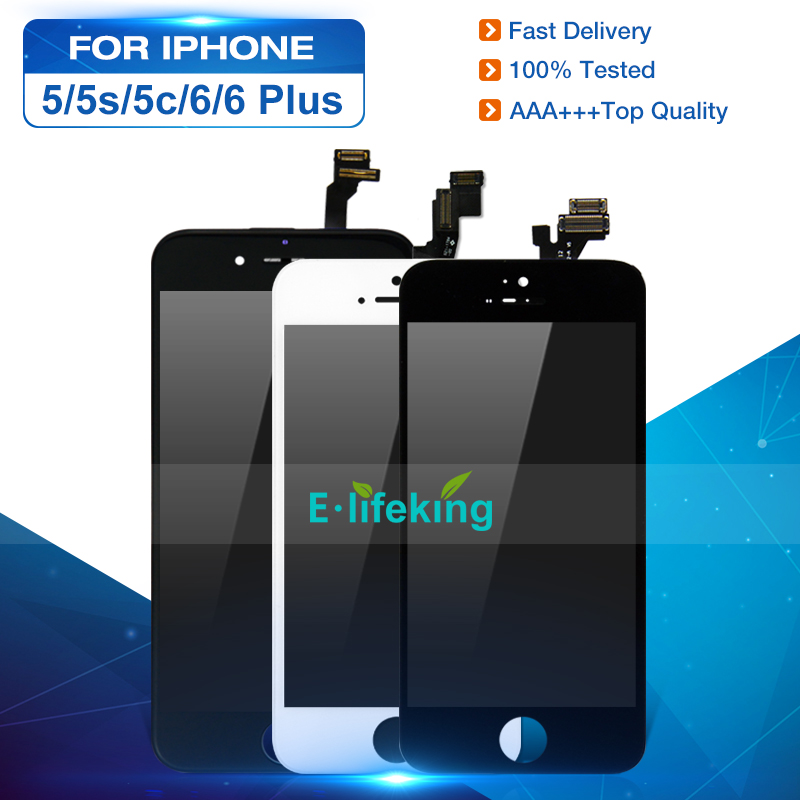LCD Display For iPhone 5 5S 5C 6 6 Plus Touch Screen Digitizer Assembly Replacement LCD Touch Panel 100% Tested
LCD Display For iPhone 5 5S 5C 6 6 Plus Touch Screen Digitizer Assembly Replacement LCD Touch Panel 100% Tested