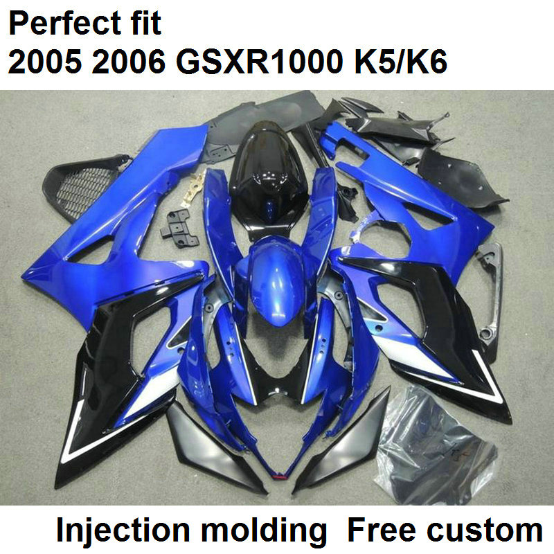High quality fairings for Suzuki GSXR1000 2005 2006 blue black injection molded fairing kit GSXR1000 05 06 DF89, Same as picture
High quality fairings for Suzuki GSXR1000 2005 2006 blue black injection molded fairing kit GSXR1000 05 06 DF89, Same as picture
