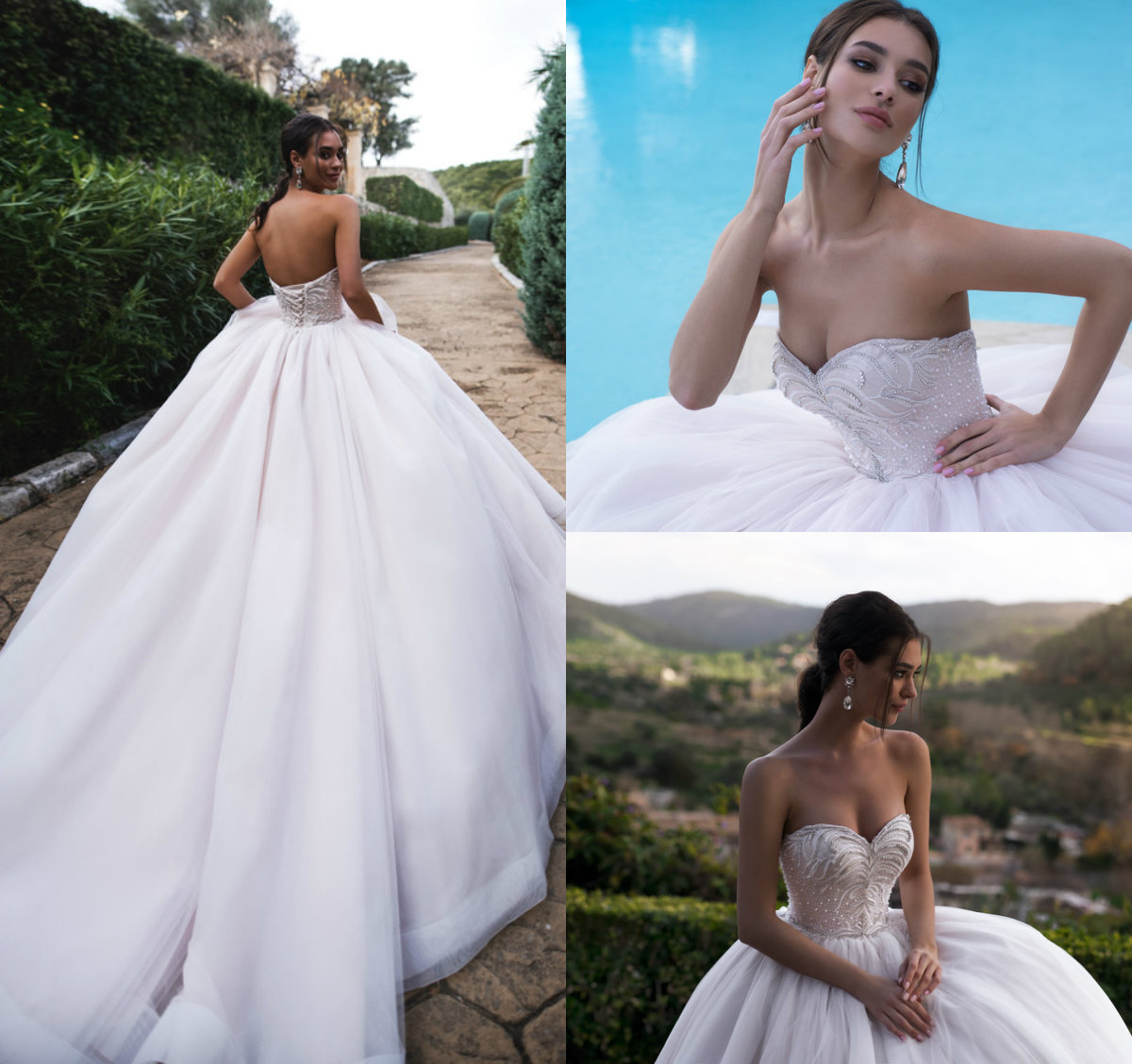 2019 A Line Beach Wedding Dresses Sweetheart Lace Beads Sweep Train Lace Up Back Country Bridal Gowns Custom Made Boho Wedding Dress Garden