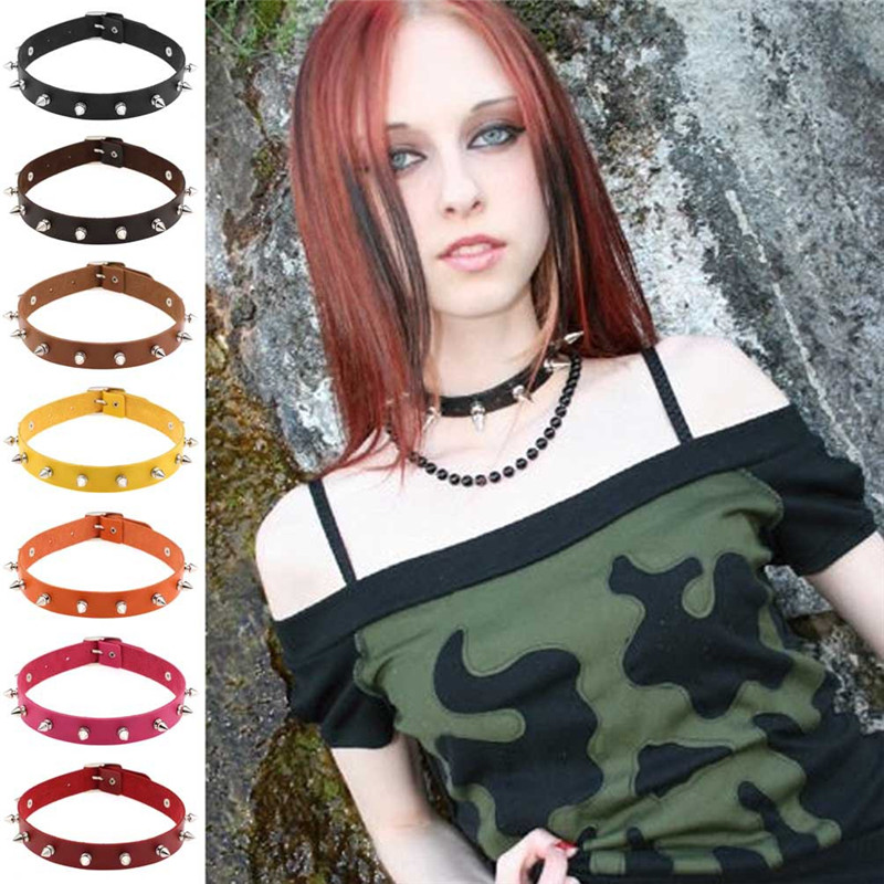Harajuku Sticker Spike Rivet Choker Necklace women Pin Buckle Collar Necklets Fashion Jewelry will and sandy
Harajuku Sticker Spike Rivet Choker Necklace women Pin Buckle Collar Necklets Fashion Jewelry will and sandy