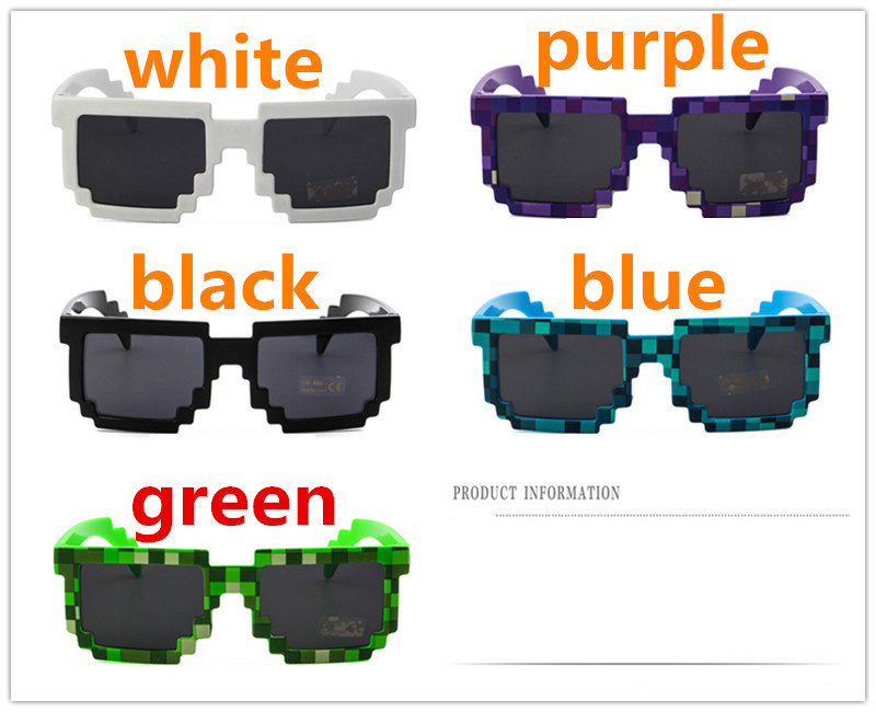 Fashion Children Children's Sunglasses For Kids Adults Glasses Pixels Retro Square Sun glasses Knickknack Gift For Kids Boys, White;black
Fashion Children Children's Sunglasses For Kids Adults Glasses Pixels Retro Square Sun glasses Knickknack Gift For Kids Boys, White;black