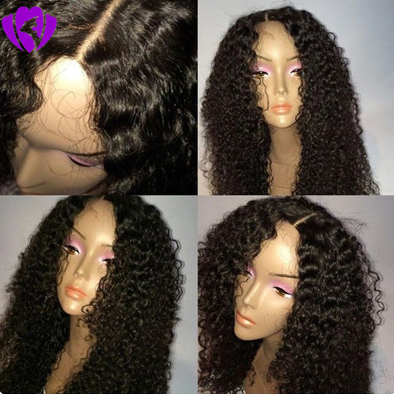 Hotselling natural soft Kinky Curly Synthetic Lace Front Wig Natural Hairline Middle Part for Women Wigs, Black 
Hotselling natural soft Kinky Curly Synthetic Lace Front Wig Natural Hairline Middle Part for Women Wigs, Black
