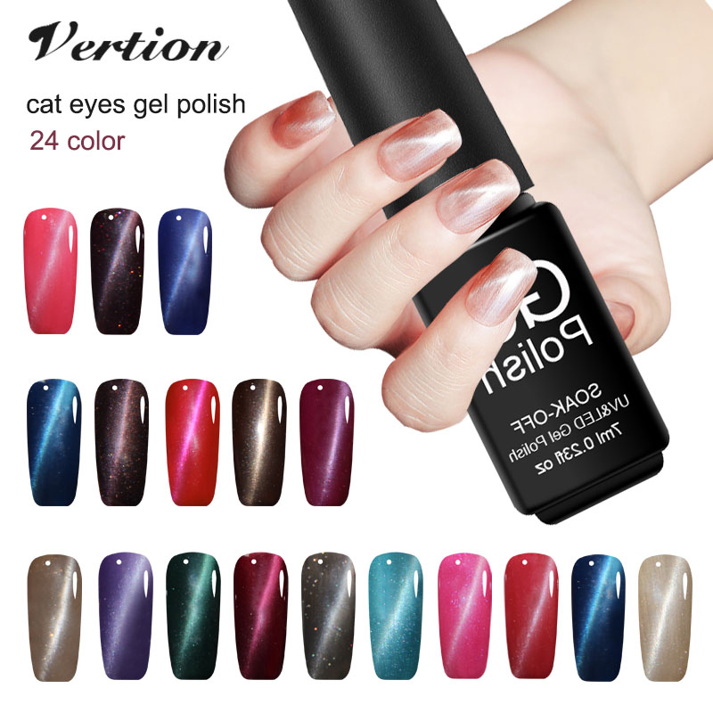 Verntion Lucky Magnetic Cat Eye Gel Nail Polish Professional Gel Polish Soak Off Cat's Eye LED Uv Lacquers Nail Art, 62pink
Verntion Lucky Magnetic Cat Eye Gel Nail Polish Professional Gel Polish Soak Off Cat's Eye LED Uv Lacquers Nail Art, 62pink