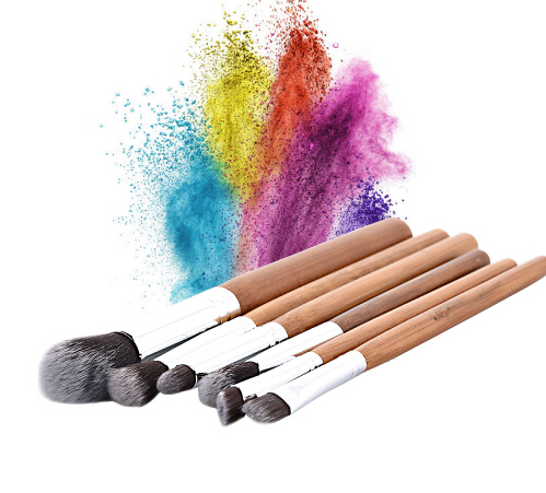 New 6 PCS Professional Bamboo Makeup Brushes Set Eye Shadow pincel maquiagem Foundation Blusher make up brushes