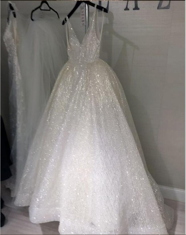 Sexy A Line Prom Dresses Sparkly Full Sequins Shiny Evening Gowns Custom Made Formal Dresses Vestido De Novia