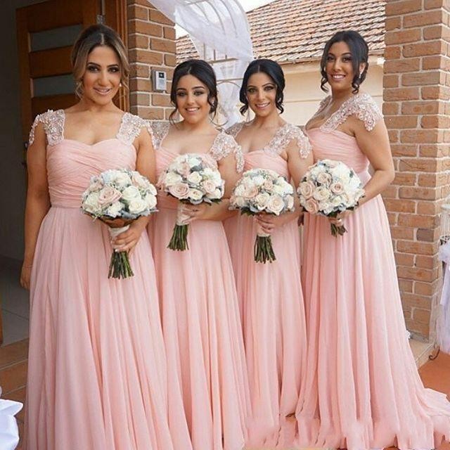 2019 Elegant Pink Bridesmaid Dresses Long Chiffon Gown Country Style Beach Maid Of Honor Party Gowns Wedding Formal Wear
2019 Elegant Pink Bridesmaid Dresses Long Chiffon Gown Country Style Beach Maid Of Honor Party Gowns Wedding Formal Wear