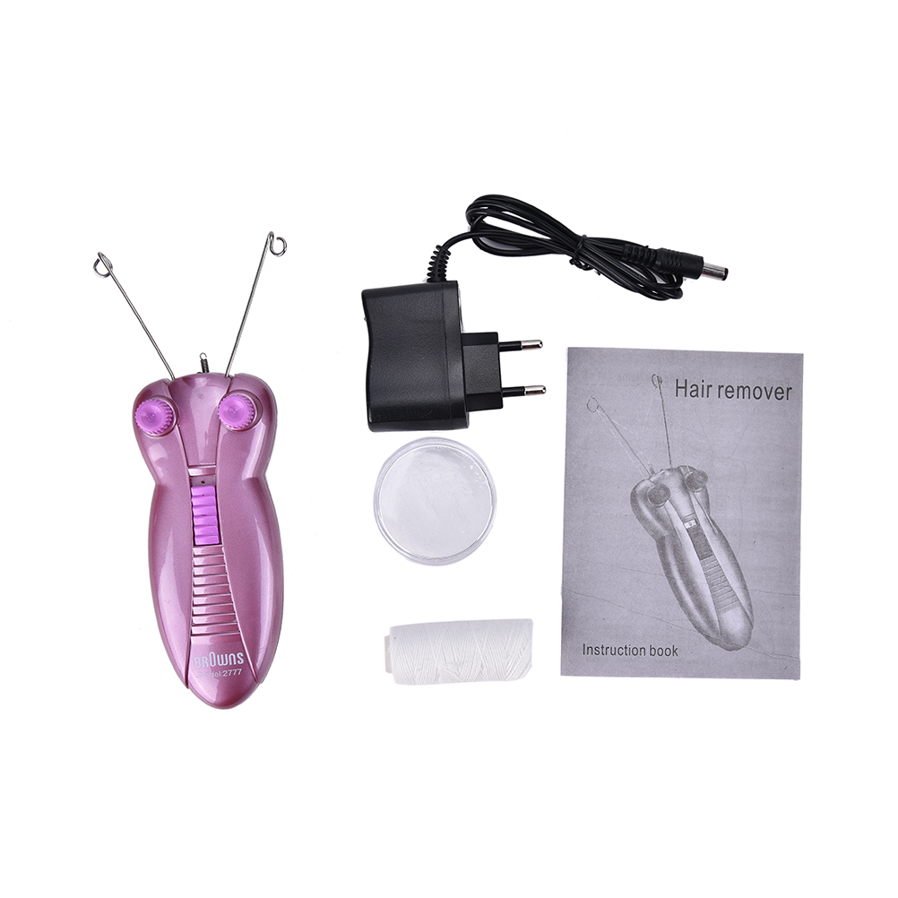 (Razors & Blades Electric Body Facial Cotton Thread Shaver For Women Pink Color1 remover face hair