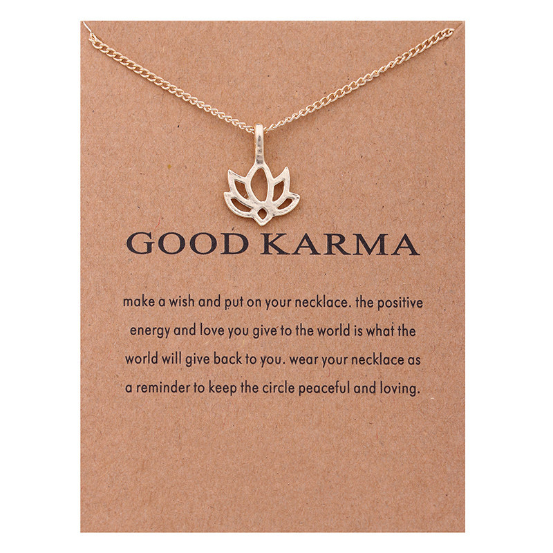 Fashion NO Dogeared LOGO New Gold-color Fashion Jewelry Good Karma Happy Lotus Choker Necklace Jewelry Gift Whosales
Fashion NO Dogeared LOGO New Gold-color Fashion Jewelry Good Karma Happy Lotus Choker Necklace Jewelry Gift Whosales