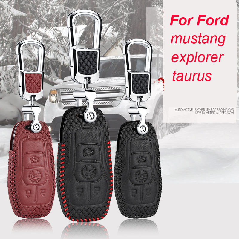 Smart Key Keyless Remote Entry Fob Case Cover with Key Chain For Ford Mustang, Red
Smart Key Keyless Remote Entry Fob Case Cover with Key Chain For Ford Mustang, Red