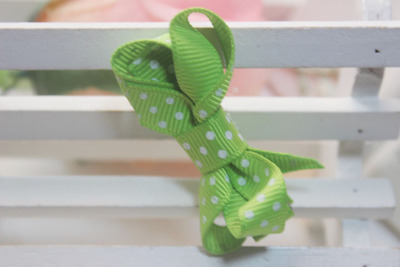 100pcs 2" Wave point dot Hair Bow clip Baby mini Hairbows Grosgrain Ribbon Boutique bowknot with Alligator clip headwear Accessories HD3346