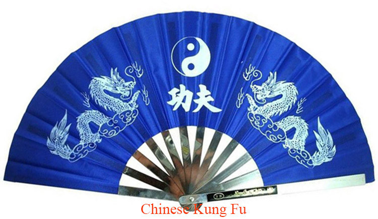 All stainless steel fan bones tai chi kung fu fan tieshan dance quinquagenarian fitness metal fan