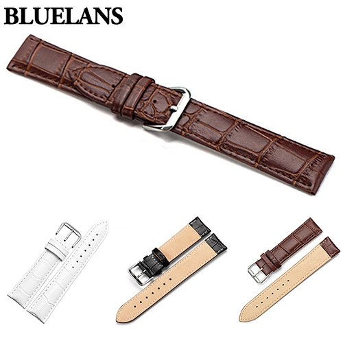 Fashion Women039s Men039s Unisex Faux Leather Watch Strap Buckle Band Black Brown White